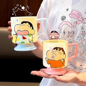 Crayon Shinchan Ceramic Mug Stemmed Cup With Handle Cartoon Design For Coffee Tea Gift Box Spring 2025 - Product Image 5