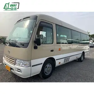 TOYOTA Coaster 30 Seater Diesel Engine LHD Minibus Diesel Passenger Bus 2024 Coaster Bus 30 Seats Used Bus Diesel