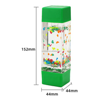 Bouteille de liquide sensoriel en acrylique personnalisée, minuteur, fidget, sablier à huile, apaisant, anti-stress, pour cadeaux promotionnels et festifs