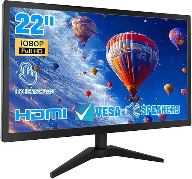 New 22-Inch FHD 1920x1080P IPS Touchscreen Monitor 10-Point Touch Screen /VGA/USB Ports Business Series 3-Year Warranty