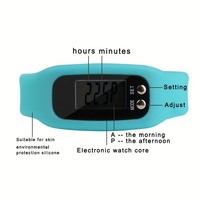 Montre multifonctionnelle Fitness Tracker Podomètre numérique LCD pour l'extérieur Course à pied Marche Jogging
