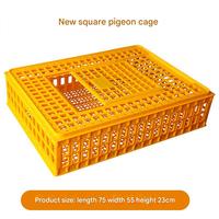 Cage de volaille de transport de ferme de poulet de capacité portante élevée cage de poulet caisse de poulet en plastique