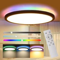 Lampe à panneau rond à montage encastré facile à installer Plafonnier LED RVB à changement de couleur ultra mince Ce Rohs Ic Plafonnier LED approuvé