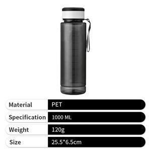 Botella de Agua Deportiva al por Mayor, Botella de Plástico PET Minimalista y Elegante con Cuerda para Mujer - Product Image 5