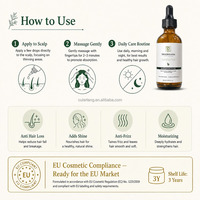 Minyak Pertumbuhan Rambut Herbal Alami Biotin, Perawatan Menutrisi & Mencegah Kerontokan Rambut, Label Pribadi, Grosir, Khusus Wanita Kulit Hitam