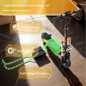 10000W Dual-Drive Foldable Scooter M2, <b>72V</b> 40AH Large-Capacity <b>Battery</b>, 140km Range, 100km/h Top Speed 1.SUPERIOR DUAL-DRIVE POW - Product Image 6