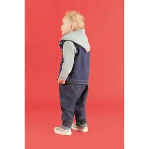 Veste à capuche en jean Larkwood, merchandising personnalisé, fabriqué en Chine, modèle 26954_LW750 - Product Image 3