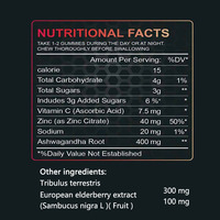 Gummies d'ashwagandha pour l'amélioration de la vitalité, antioxydant, supplément à base de plantes 100% naturel pour le soutien immunitaire - Prix de gros très demandé
