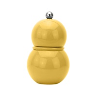 Ensemble moulin à sel et à poivre Houselin Mini en bois massif le plus populaire avec bouton rotatif, durable, lavage à la main uniquement, pour la cuisine