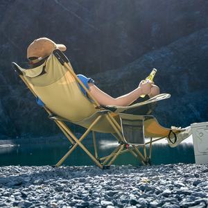 Chaise de camping portable ultralégère à dossier haut, modèle 2025, en tissu Oxford 600D, pliable en métal, design moderne, pour gym et pêche - Product Image 5