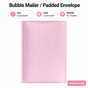 Enveloppes matelassées brillantes en polybulle argenté scintillant, imprimées sur mesure, imperméables et métalliques, pour usage cosmétique et expédition - Product Image 2