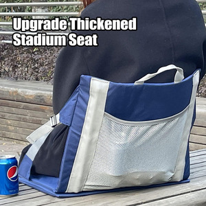 Cojín Portátil <span class=keywords><strong>de</strong></span> Nylon para Gradas, Ultraligero, con Soporte para la Espalda, Impermeable, 100% Poliéster, para Deportes, Camping y Estadios - Product Image 2