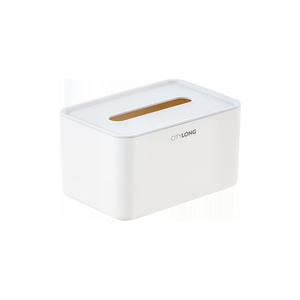 Caja de pañuelos de escritorio Citylong, almacenamiento multifuncional blanco para el hogar, sala de estar, mesa de centro - Product Image 1