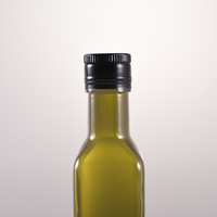 Tapa de aceite de oliva de aluminio de 31,5x24mm de tamaño Universal con vertedor de inserción de plástico para contenedor de vidrio de botella de aceite