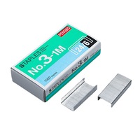 Papeterie de bureau et scolaire en gros N° 10 24/6 26/6 23/10 etc. Agrafes pour reliure de papier Agrafes argentées de haute qualité bon marché