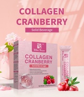 Boissons Solides Personnalisées au Collagène et Canneberge, Ingrédients Naturels, Bonnes pour l'Éclat de la Peau, la Beauté, l'Amincissement et la Santé