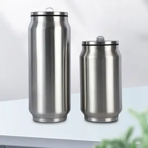 กระติกน้ำร้อน กระติกน้ำเย็น แก้วกาแฟ กระติกน้ำร้อนพร้อมหลอด แก้วน้ำสแตนเลส กระติกน้ำร้อนแบบกระป๋องโค้ก - Product Image 2