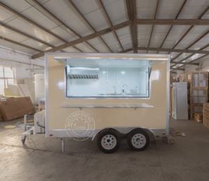 Camión de comida frita personalizable de 10 pies El remolque de comida cumple con el carrito de comida multifuncional móvil estándar americano - Product Image 2