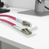 Xinhaoze OM4 10 Gigabit Multimode Fiber Jumper Konektor LC/FC/SC/ST Dapat Disesuaikan untuk Ruang Komputer Pusat Data (Model Fiber