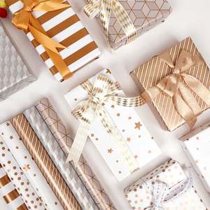 High Quality Wholesale 80g 43*300cm <b>Birthday</b> Streak Rhomboid Dot Wavy Star Packaging <b>Paper</b> Gift <b>Wrapping</b> <b>Paper</b> - Product Image 6