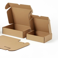 Boîte d'expédition en carton ondulé kraft personnalisée, carton recyclable pour l'emballage du commerce électronique