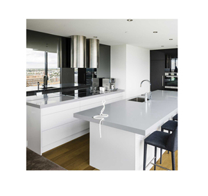 Blanco hoja plana <span class=keywords><strong>de</strong></span> laca <span class=keywords><strong>de</strong></span> alto brillo a medida montado gabinete <span class=keywords><strong>de</strong></span> cocina - Product Image 1