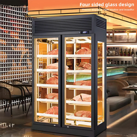 Armoire de viande vieillie à sec professionnelle haute précision contrôle de l'humidité de la température armoire de vieillissement à sec réfrigérateur Commercial