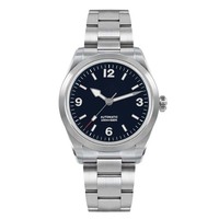 Montre Explore à Cadran Émaillé de 38mm, Logo Personnalisé, Montre-Bracelet Mécanique Automatique de Plongée, Revêtement Super Lumineux pour Hommes