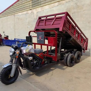 Tricycle de transport motorisé à 9 roues et 2 essieux de 350 cm³ / Tricycle de transport à benne basculante à 9 roues et double essieu arrière de 350 cm³ - Product Image 5