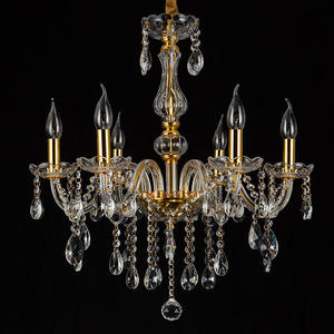 Lámpara de Araña de Techo de Cristal con Velas Europeas de Lujo para Iluminación de Decoración de Bodas, Salón y Comedor - Product Image 5