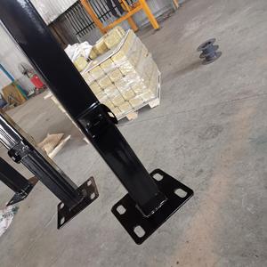 Clôture de sécurité en <span class=keywords><strong>fer</strong></span> <span class=keywords><strong>forgé</strong></span> à plateau plat tubulaire galvanisé avec revêtement en poudre noire, hauteur de 7 pieds, facile à assembler - Product Image 3