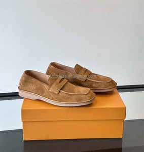 <span class=keywords><strong>Mocassin</strong></span> décontracté en cuir de veau riche en <span class=keywords><strong>daim</strong></span> <span class=keywords><strong>marron</strong></span> Derby nouveau avec étiquettes en cuir affaires unisexe chaussures habillées pour hommes mocassins pour hommes en <span class=keywords><strong>daim</strong></span> - Product Image 5