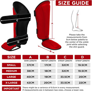 สนับแข้งมวยไทย NQ SPORTS พร้อมอุปกรณ์ป้องกันเท้าและเข่า สนับแข้งน้ำหนักเบาสำหรับเด็ก วัยรุ่น และผู้ใหญ่ - Product Image 2