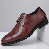 Nouvelles Chaussures Habillées Décontractées en PU à Lacets Antidérapantes pour Hommes, Taille 48, Grande Taille, Polyvalentes, pour Mariage, Collection Automne/Hiver 2026