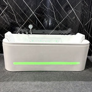 Baignoire à remous design cascade <span class=keywords><strong>avec</strong></span> jets d'hydro-massage, en acrylique, double spa, <span class=keywords><strong>jacuzzi</strong></span> <span class=keywords><strong>avec</strong></span> LED - Product Image 2