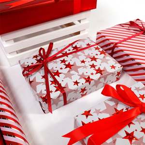 Wholesale Disposable Coated 80g <b>Christmas</b> Star Kraft <b>Paper</b> Tissue 43*300cm Gift Luxury Custom Packaging <b>Wrapping</b> <b>Paper</b> <b>Roll</b> - Product Image 5