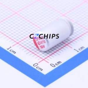 160AREP471M06A1E19P35 Solid Capacitor Through hole Component (THT),D6.3xL11mm 470uF 20% 16V 5.1A100kHz - Product Image 1