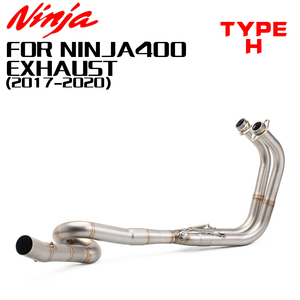 Sistema de Escape Completo Original para Motocicleta <span class=keywords><strong>Kawasaki</strong></span> Z400 Ninja <span class=keywords><strong>400</strong></span>, Tubo Delantero de 51 mm con Sistema de Escape Deslizante - Product Image 3