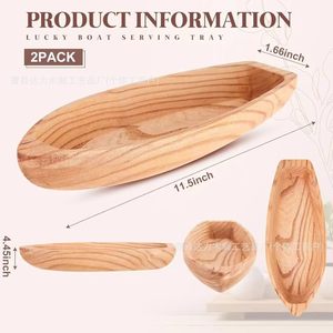 Wooden Serving <b>Tray</b> Solid Wood Multifunctional For Fruit Dessert Sushi Party <b>Snacks</b> Cake Aromatherapy Residential Use - Product Image 3