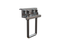 Kit de fixation de panneaux solaires UISOLAR, structure en aluminium, pince de fixation intermédiaire en U, boulons en U pour système de montage photovoltaïque
