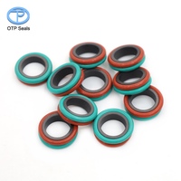 Joint d'étanchéité combiné PTFE FKM 15.9x20.1x7mm, joint torique énergisé résistant aux produits chimiques, rondelle collée, joints personnalisés