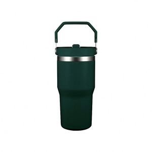 Portable Car Beverage Tumbler with Carry Handle, 30oz Stainless Steel Double Wall <b>Travel</b> <b>Cup</b> for Daily Drinks - Product Image 3