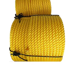 Cuerda de amarre de poliéster de 10mm y 3 hilos resistente al sol, resistente a la intemperie, suave y sin anudar