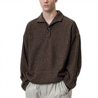 Pull-over décontracté pour homme, col en V, manches longues, anti-rides, automne, Spandex/Polyester
