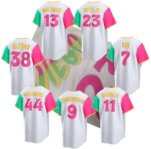 Americano Jersey de béisbol sublimado San <span class=keywords><strong>Diego</strong></span> #23 Fernando Tatis Jr. #13 Manny Machado ciudad conectar jersey de béisbol - Product Image 1