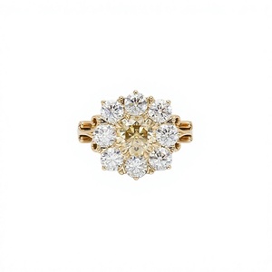Custom 7*7mm 2ct Champagne <b>Cushion</b> Moissanite <b>Ring</b> High Quality GRA Certificate 925 Sterling Silver Rhodium Plated Prong - Product Image 2