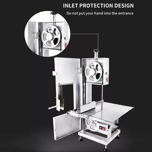 औद्योगिक वाणिज्यिक टेबलटॉप इलेक्ट्रिक मीट और बोन बैंड देखा मशीन-जमे हुए मांस, स्टेक, मछली, पोर्क और गोमांस के लिए - Product Image 6