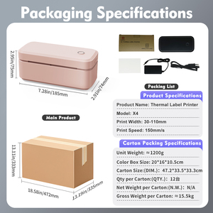 เครื่องพิมพ์ฉลากขนส่ง Marklife X4 ขนาด 110 มม. สำหรับ Shopify และ FBA |   อินเทอร์เฟซ USB |   รองรับการใช้งานบนมือถือ |   SDK |   รับประกัน 2 ปี - Product Image 6