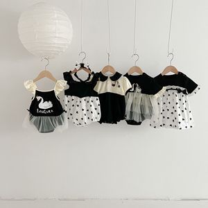 Mono de Verano para Bebés Angou, Vestido de Fiesta de Cien Días para Niña, Falda de Estilo Coreano con Estampado Animal, Mono de Algodón con <span class=keywords><strong>Tirantes</strong></span> de Malla - Product Image 4