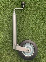 Roue de remorque avec pneus en caoutchouc massif, roue de remorque pour remorques, caravanes, remorques à chevaux, durable, diamètre 48 mm